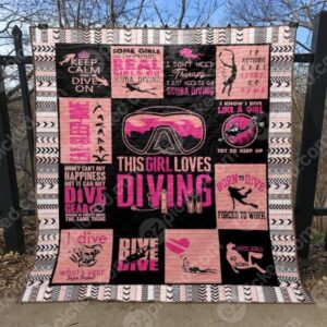 This Girl Love Diving Quilt Blanket Tt99  Quilt